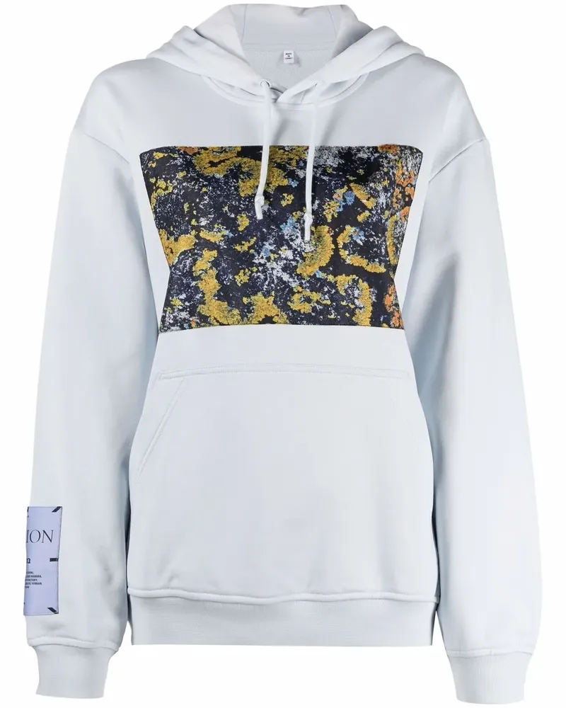 McQ Hoodie mit Logo-Patch - Blau Blau