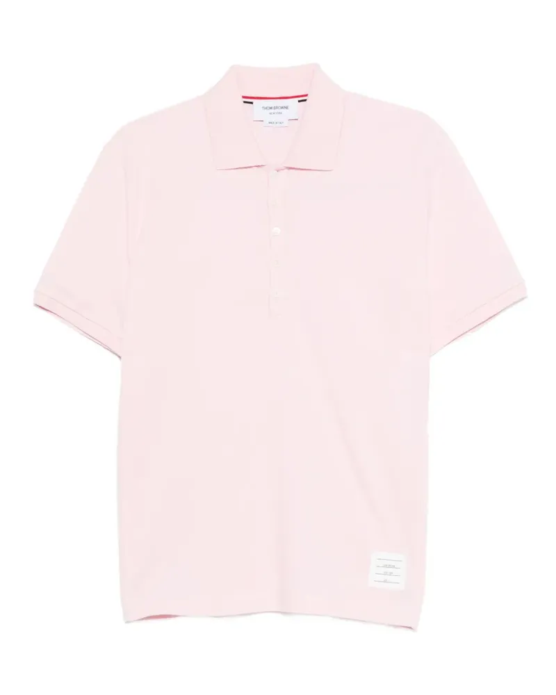Thom Browne Poloshirt mit Logo-Streifen - Rosa Rosa