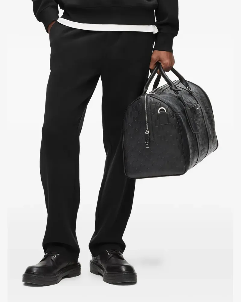 Karl Lagerfeld Jogginghose mit Logo-Schild - Schwarz Schwarz