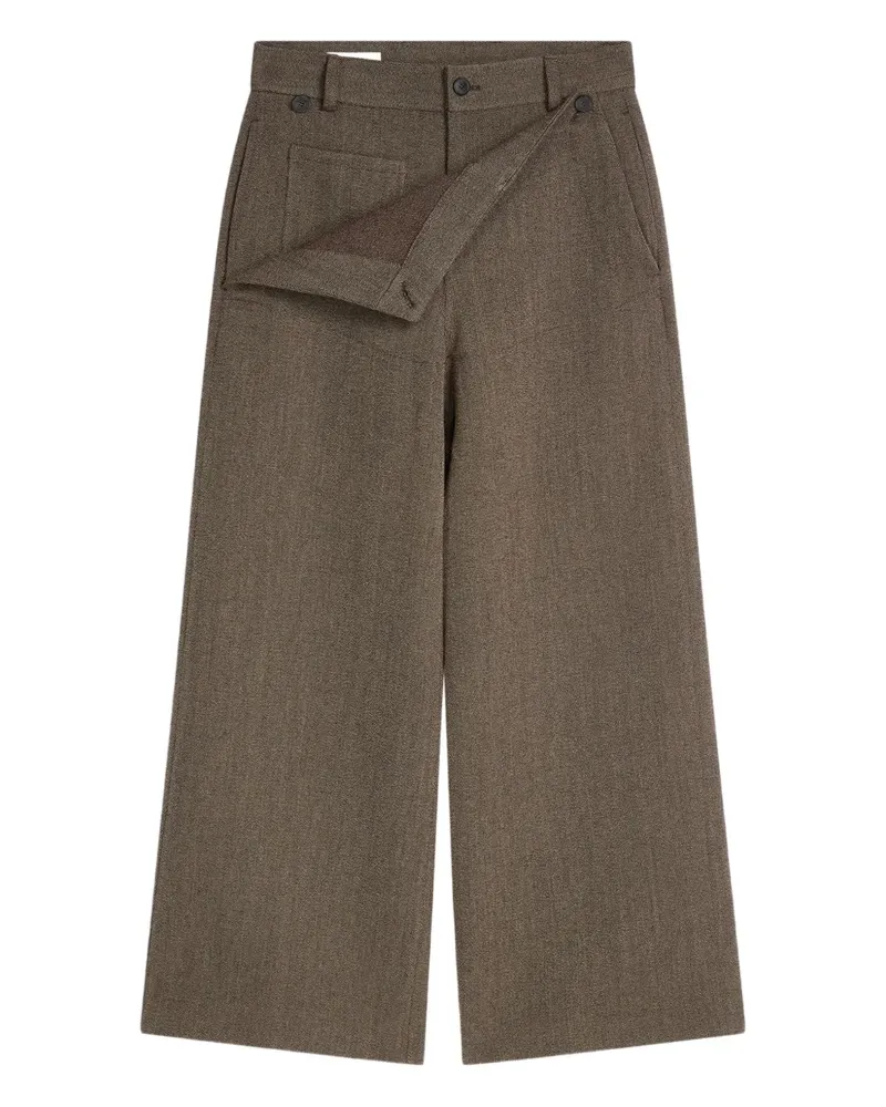 Dries van Noten Hose in Wickeloptik - Braun Braun