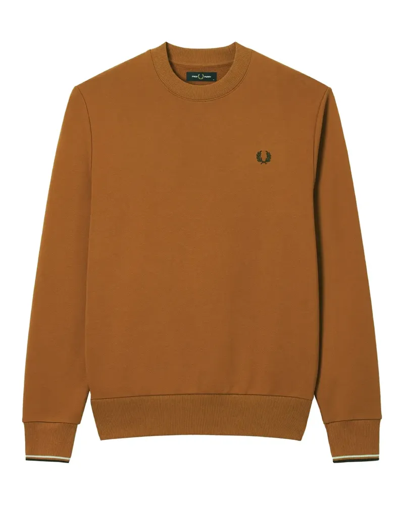 Fred Perry Pullover mit Laurel Wreath-Stickerei - Braun Braun