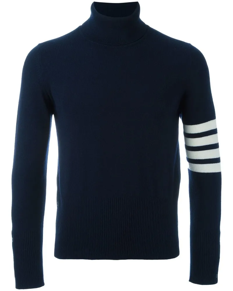 Thom Browne 4-Bar Rollkragenpullover aus Kaschmir - Blau Blau