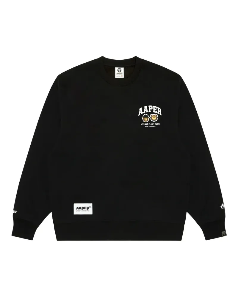 BAPE AAPER crew-neck sweatshirt - Schwarz Schwarz