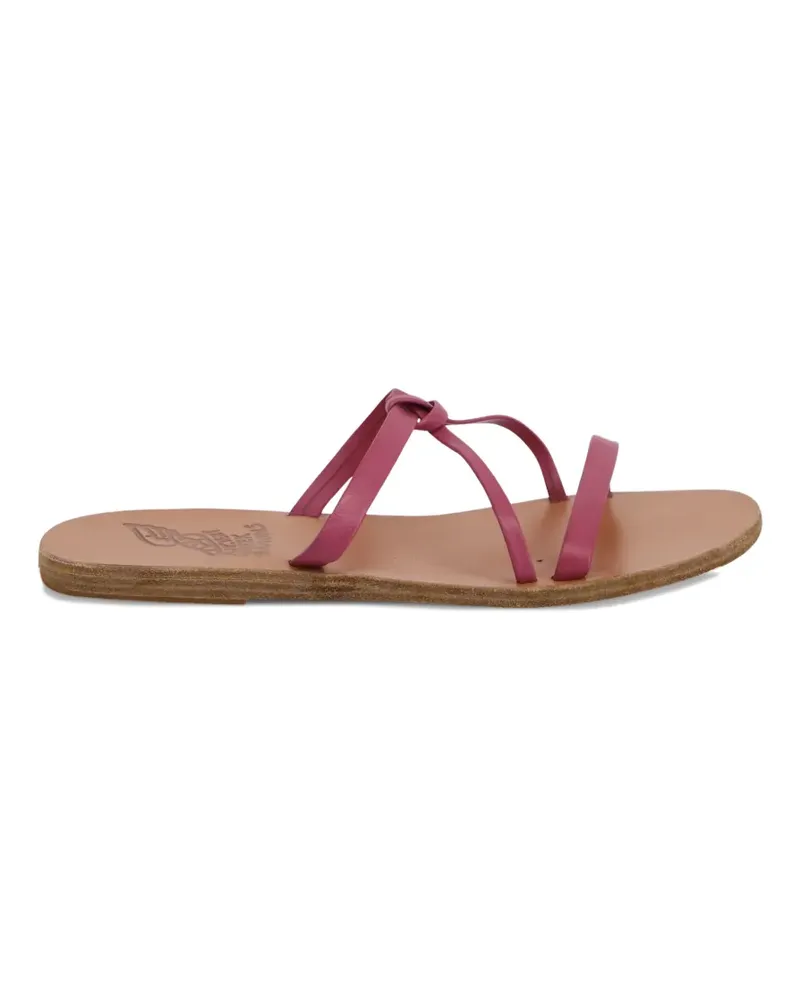 Ancient Greek Sandals Flache Sandalen mit Logo - Rosa Rosa