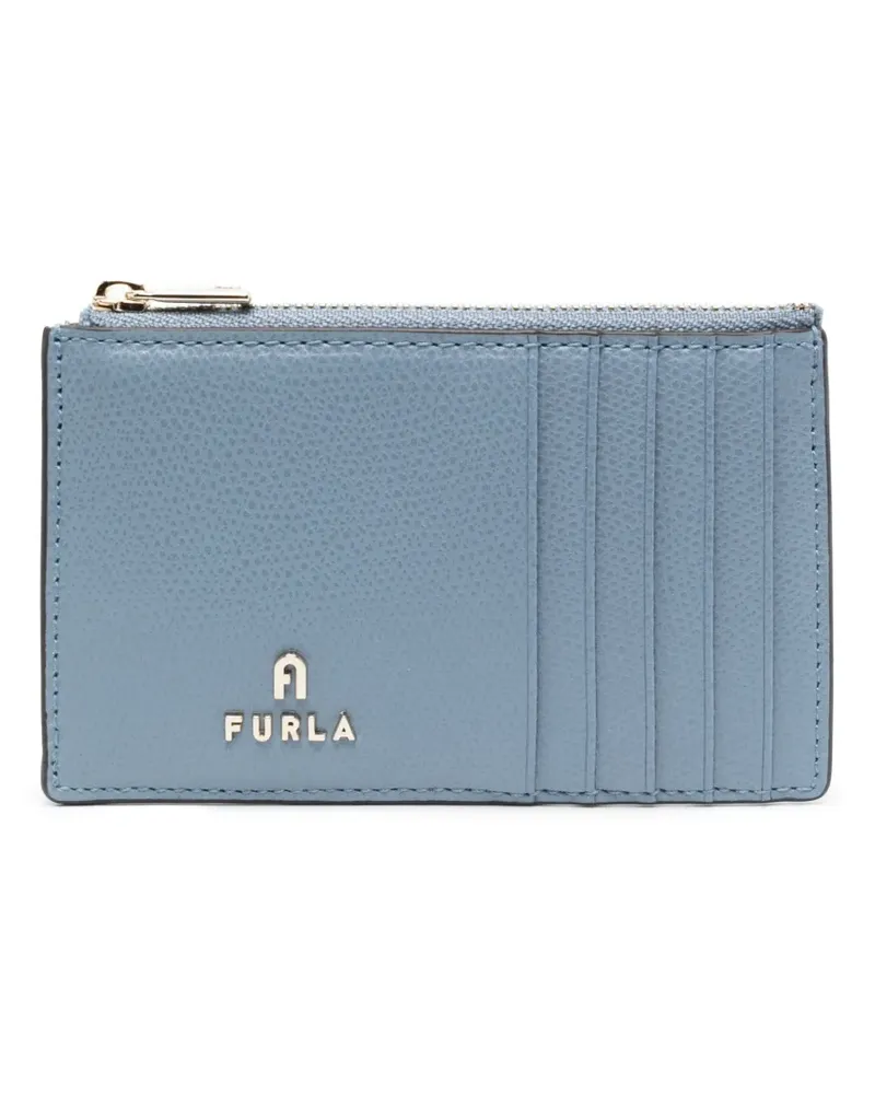 Furla Portemonnaie mit Logo-Schild - Blau Blau