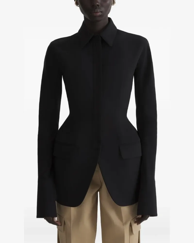 Thierry Mugler Klassische Hemdjacke - Nude Nude
