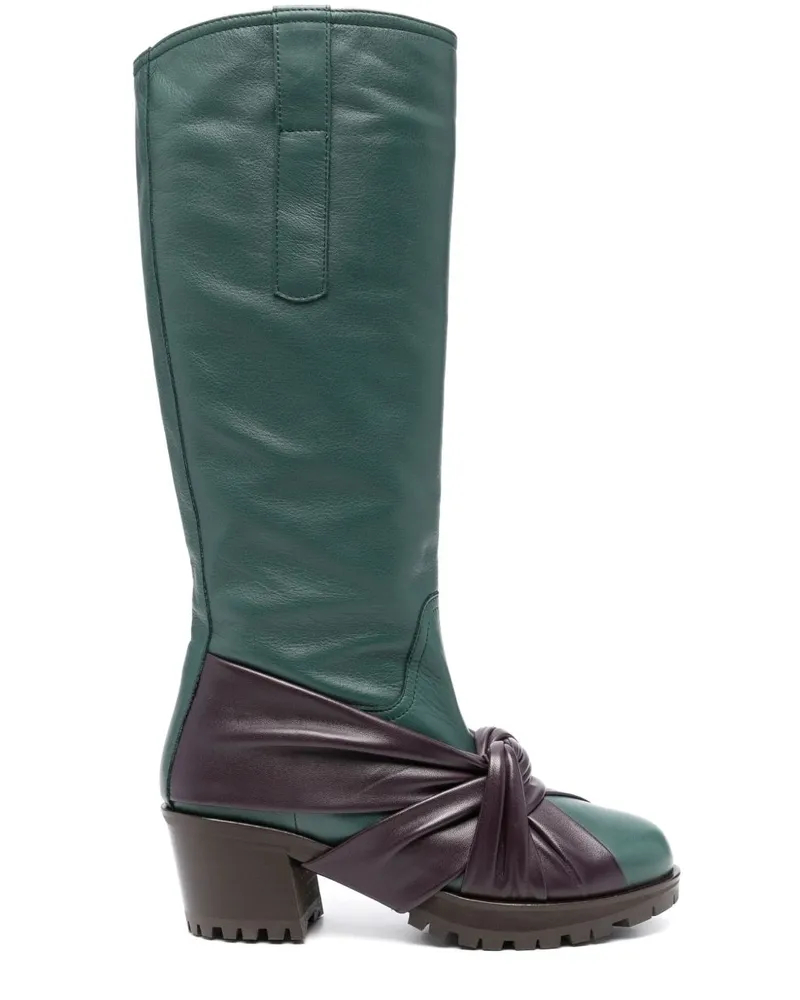 KIKO KOSTADINOV Stiefel mit Knoten 65mm - Grün Grün