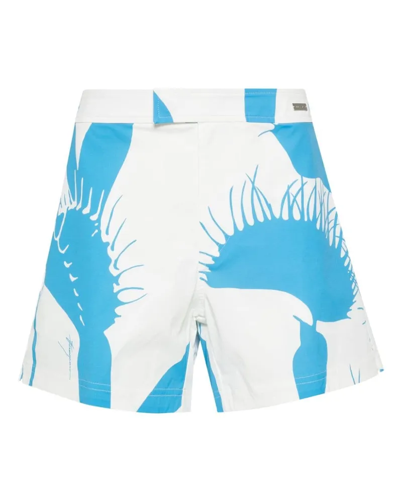 Ferragamo Badeshorts mit Venus-Print - Weiß Weiß