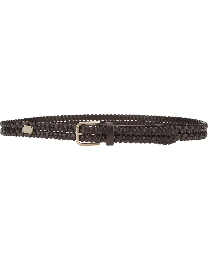 Dolce & Gabbana woven leather belt - Schwarz Schwarz