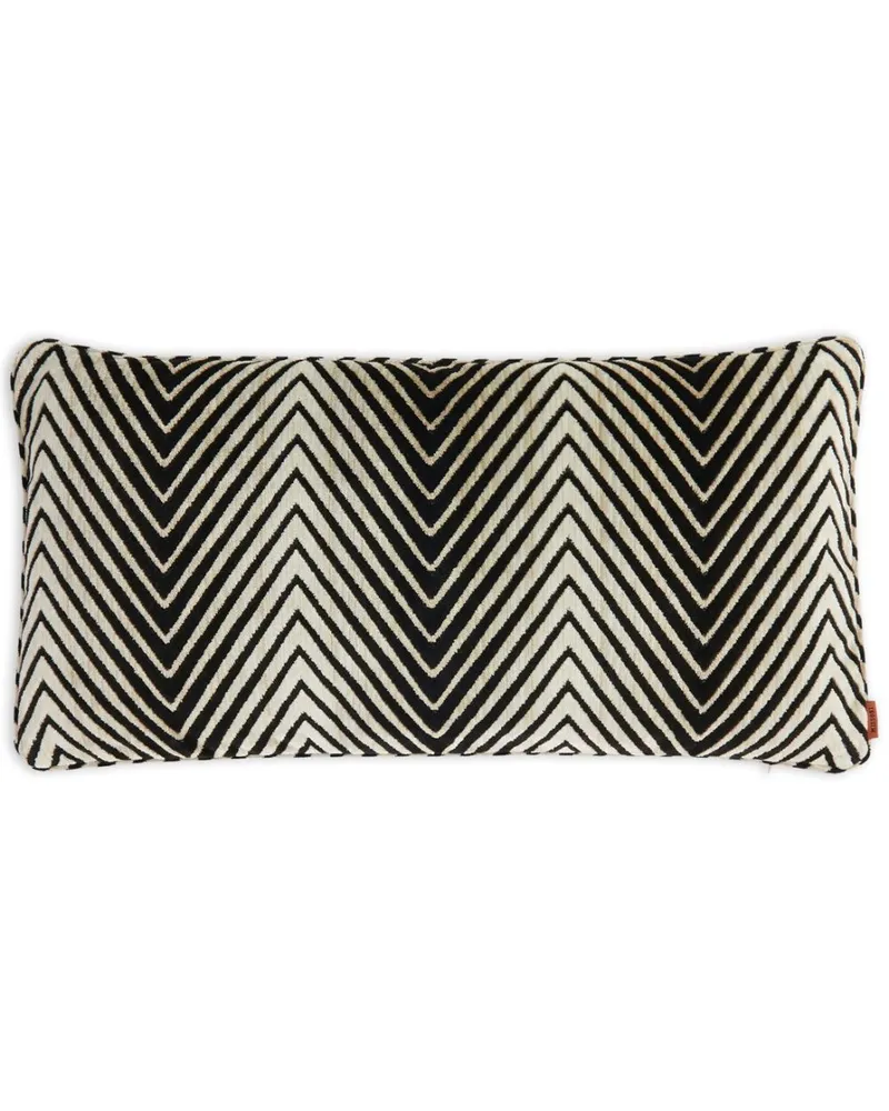 Missoni Home Ziggy Kissen mit Logo-Schild - Schwarz Schwarz