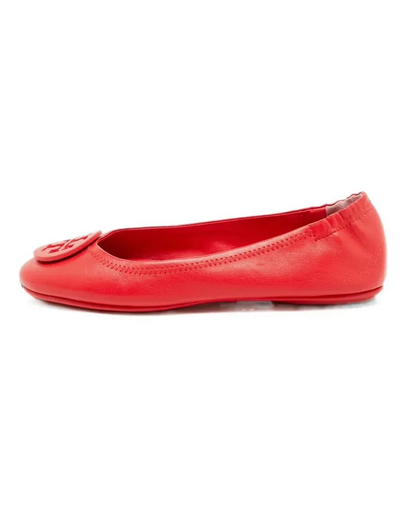 Tory Burch Reva logo-plaque ballet flats - Rot Rot