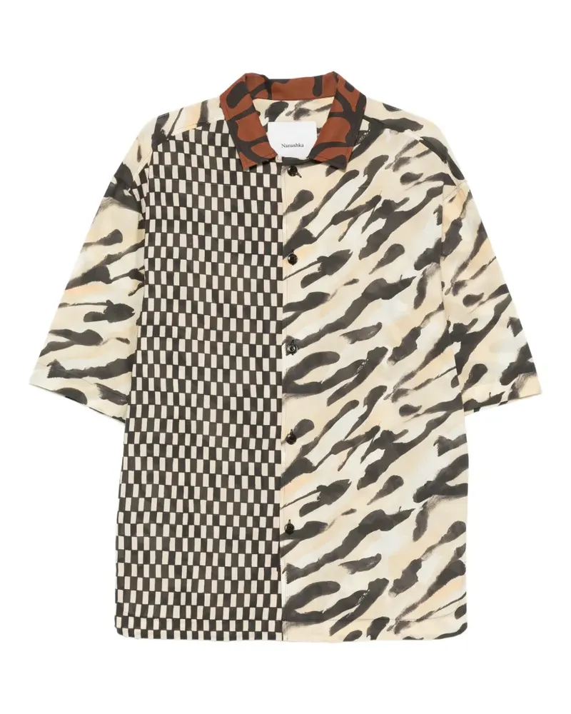 Nanushka Anwell patterned shirt - Nude Nude
