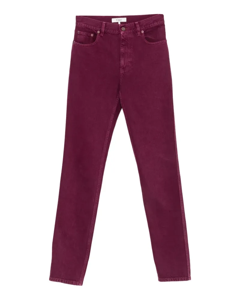 Chloé Gerade Jeans im Five-Pocket-Design - Violett Violett