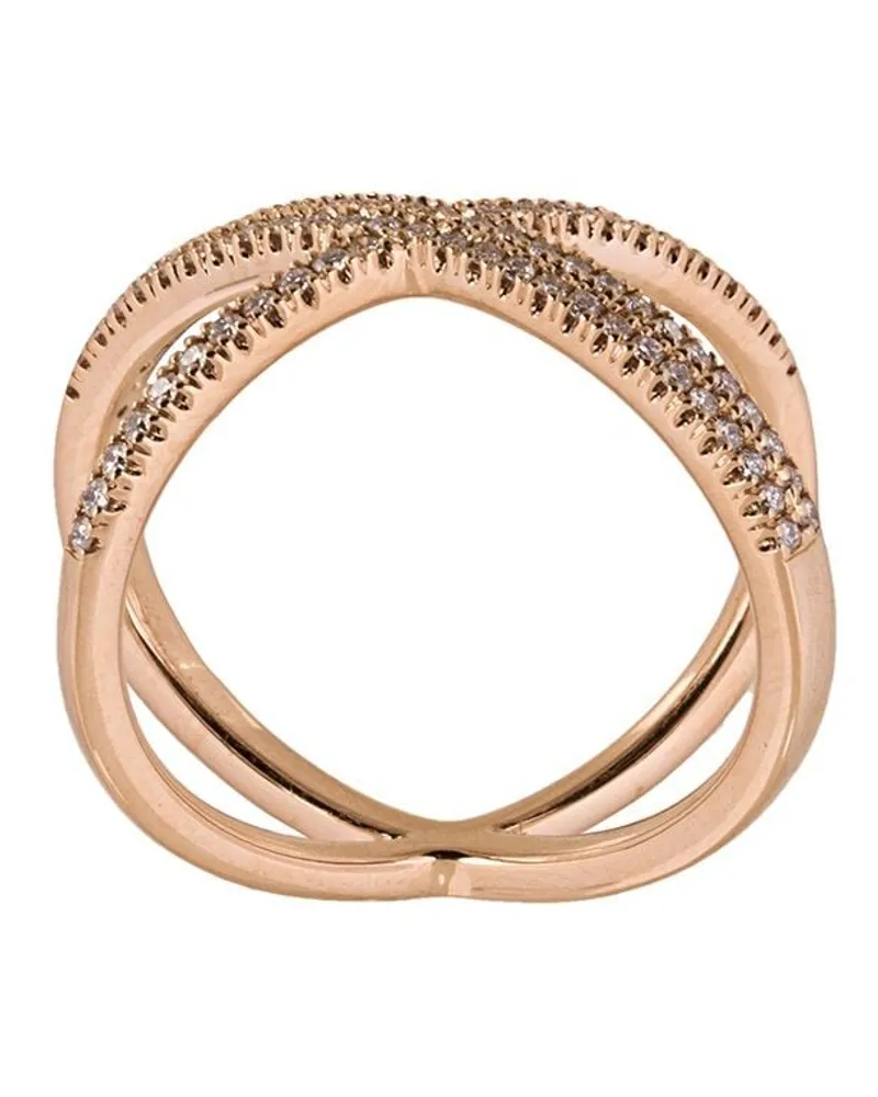 Alinka KATIA' Ring mit überkreuztem Detail - Metallic Metallic
