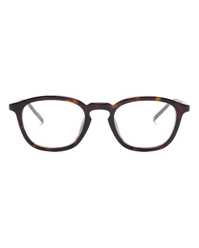 Saint Laurent Brille mit eckigem Gestell - Braun Braun