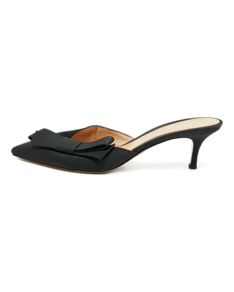 Gianvito Rossi Kyoto bow mules - Schwarz Schwarz