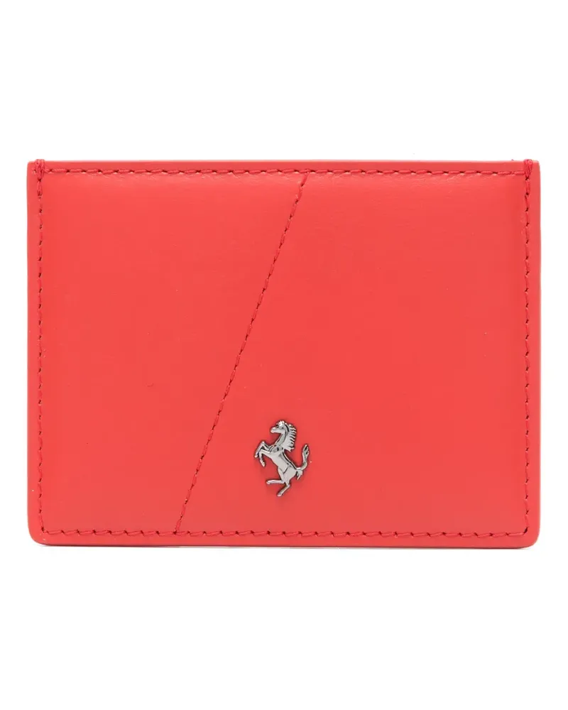 Ferrari Kartenetui mit Logo-Schild - Rot Rot