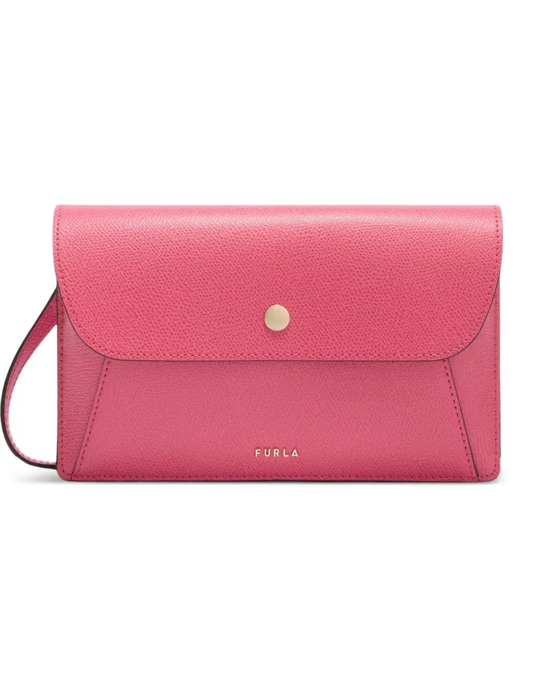 Furla Lea Clutch mit Knopfverschluss - Rosa Rosa