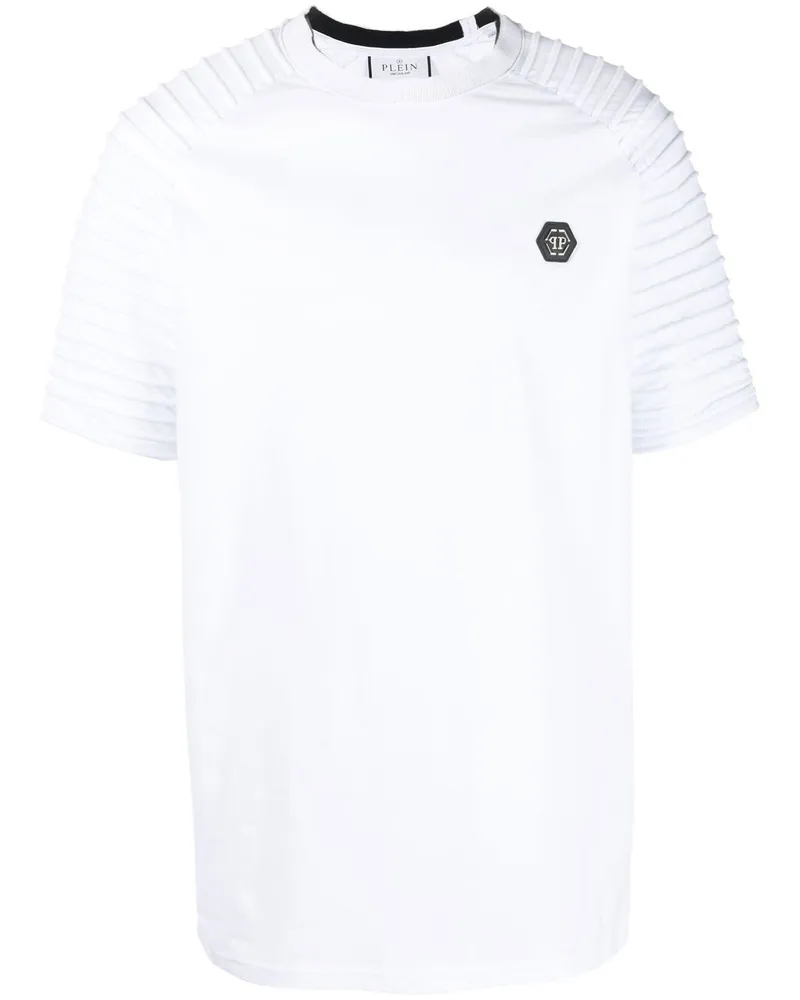 Philipp Plein T-Shirt mit Falten - Weiß Weiß