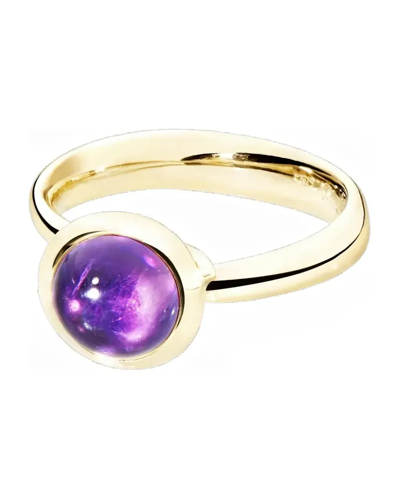 TAMARA COMOLLI 18K yellow gold bouton amethyst ring Gold