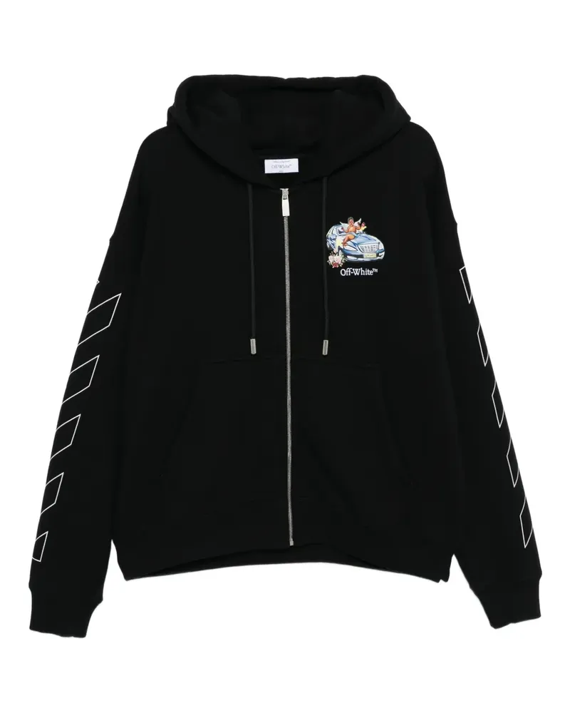 OFF-WHITE Fresco Arrow Hoodie - Schwarz Schwarz