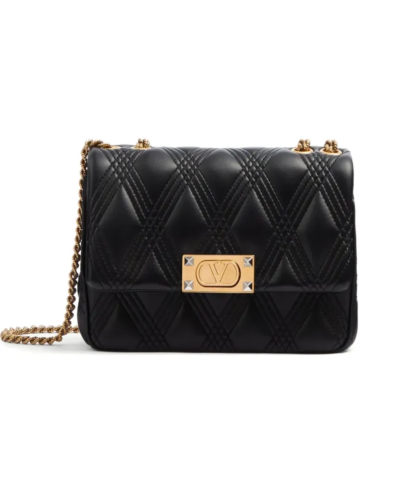 Valentino Garavani Mittelgroße Quiltie 67 Schultertasche - Schwarz Schwarz