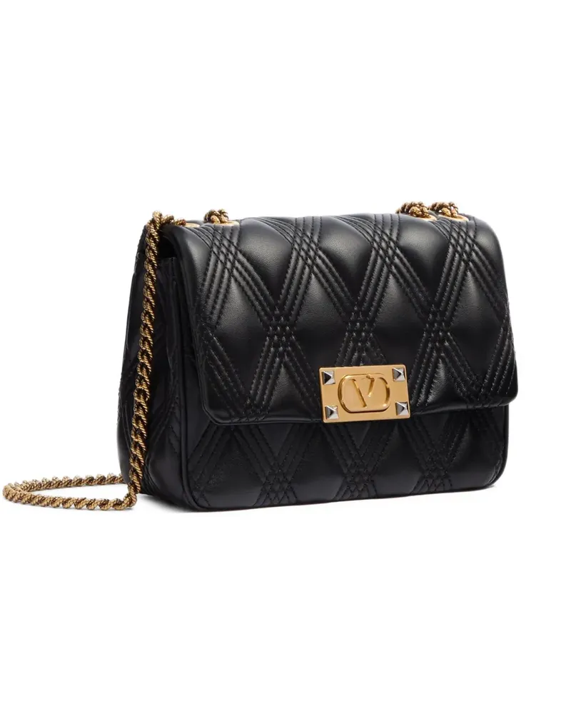 Valentino Garavani Mittelgroße Quiltie 67 Schultertasche - Schwarz Schwarz