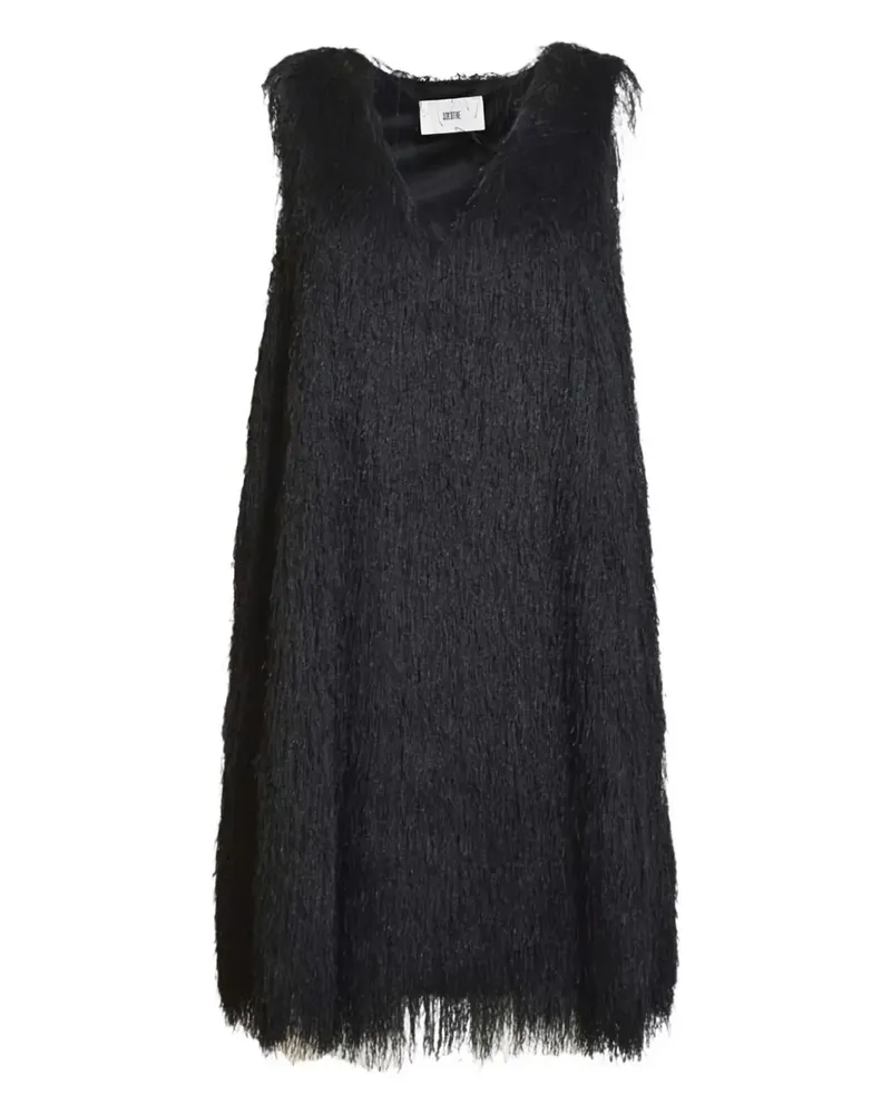 SOLOTRE V-neck dress - Schwarz Schwarz