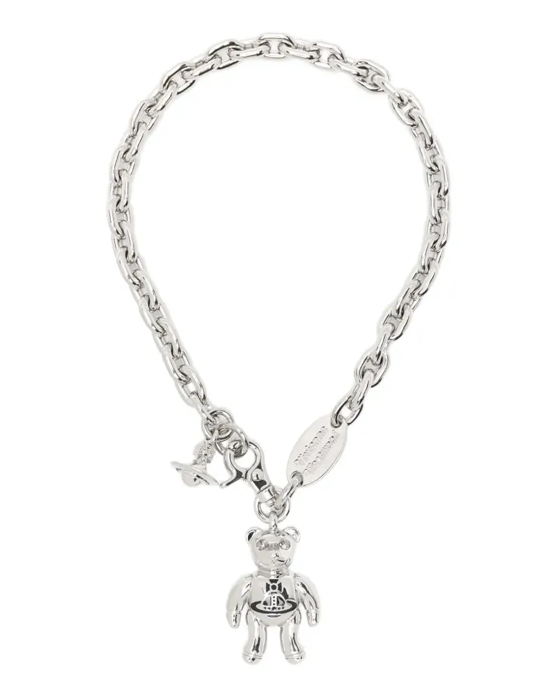 Vivienne Westwood Halskette mit Teddy - Silber Silber