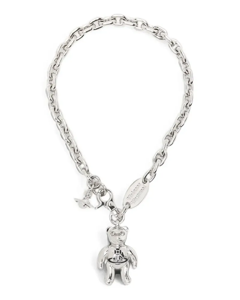 Vivienne Westwood Teddy-bear necklace - Silber Silber