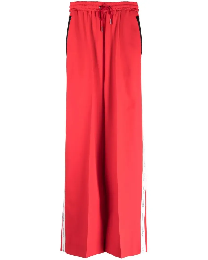 Rokh Palazzohose mit Logo-Streifen - Rot Rot
