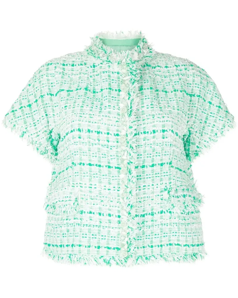 SHIATZY CHEN Tweed-Jacke mit Perlen - Grün Grün