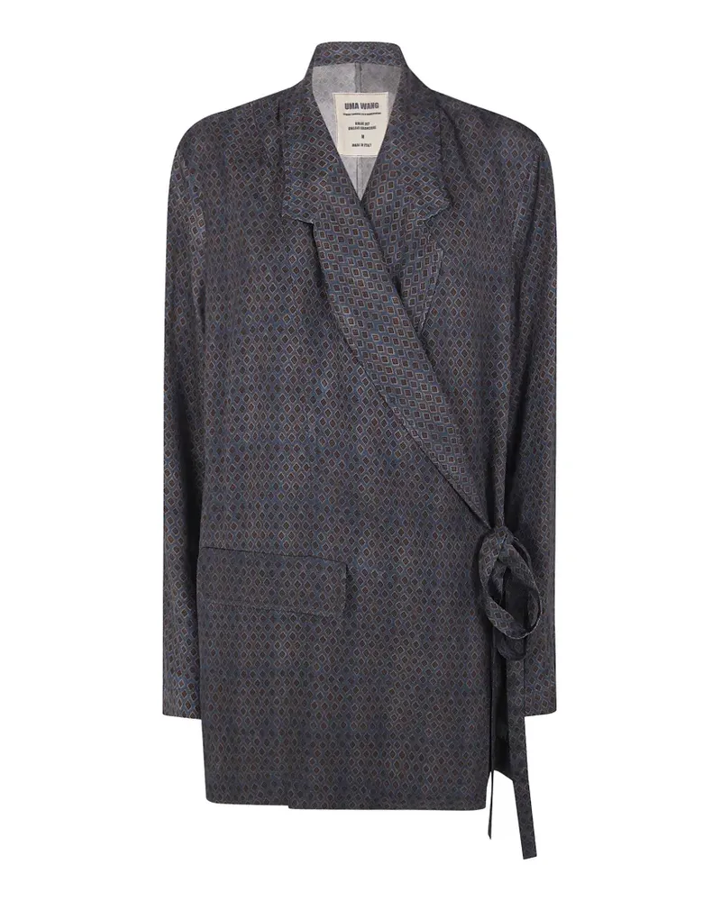 Uma Wang Jacke mit Schnürung - Blau Blau