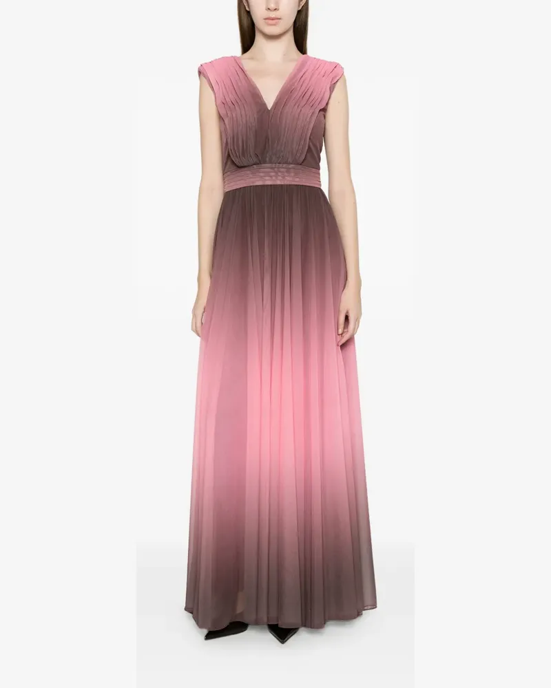Ermanno Scervino V-neck maxi dress - Rosa Rosa