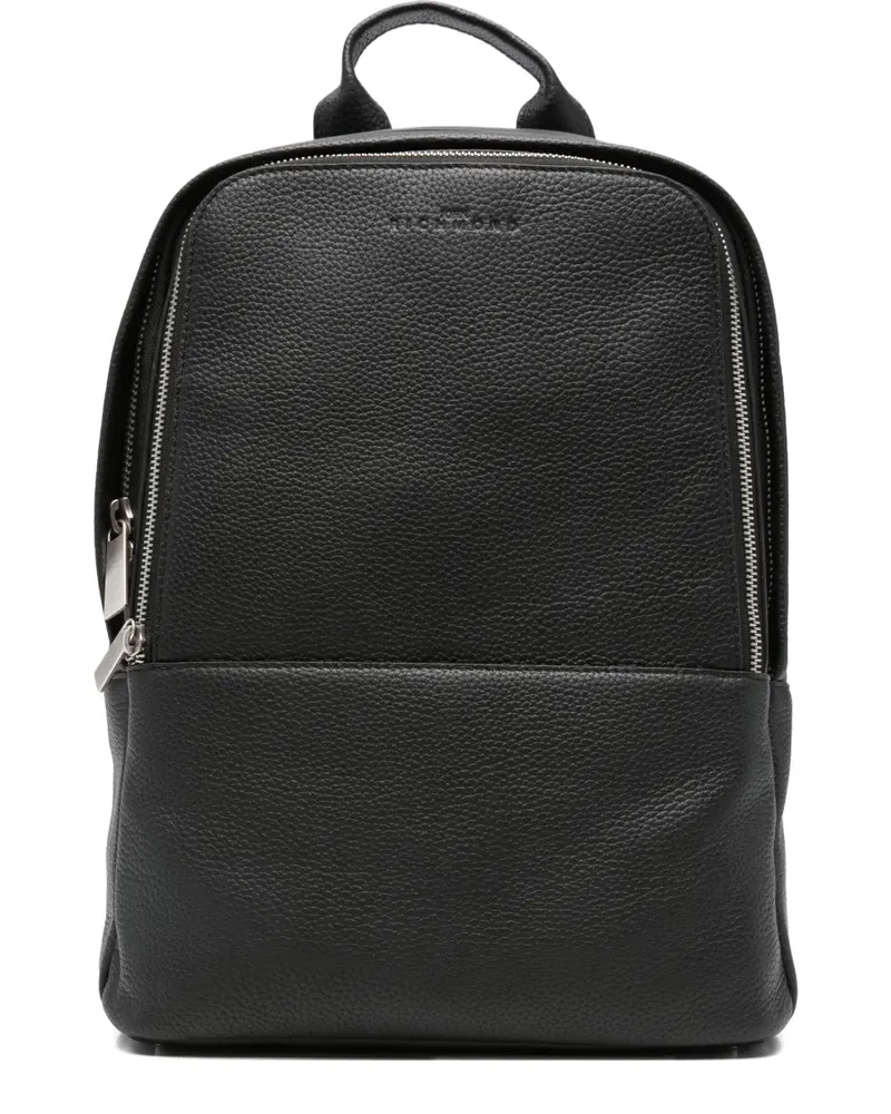 John Richmond Rucksack mit Mesh-Einsatz - Schwarz Schwarz