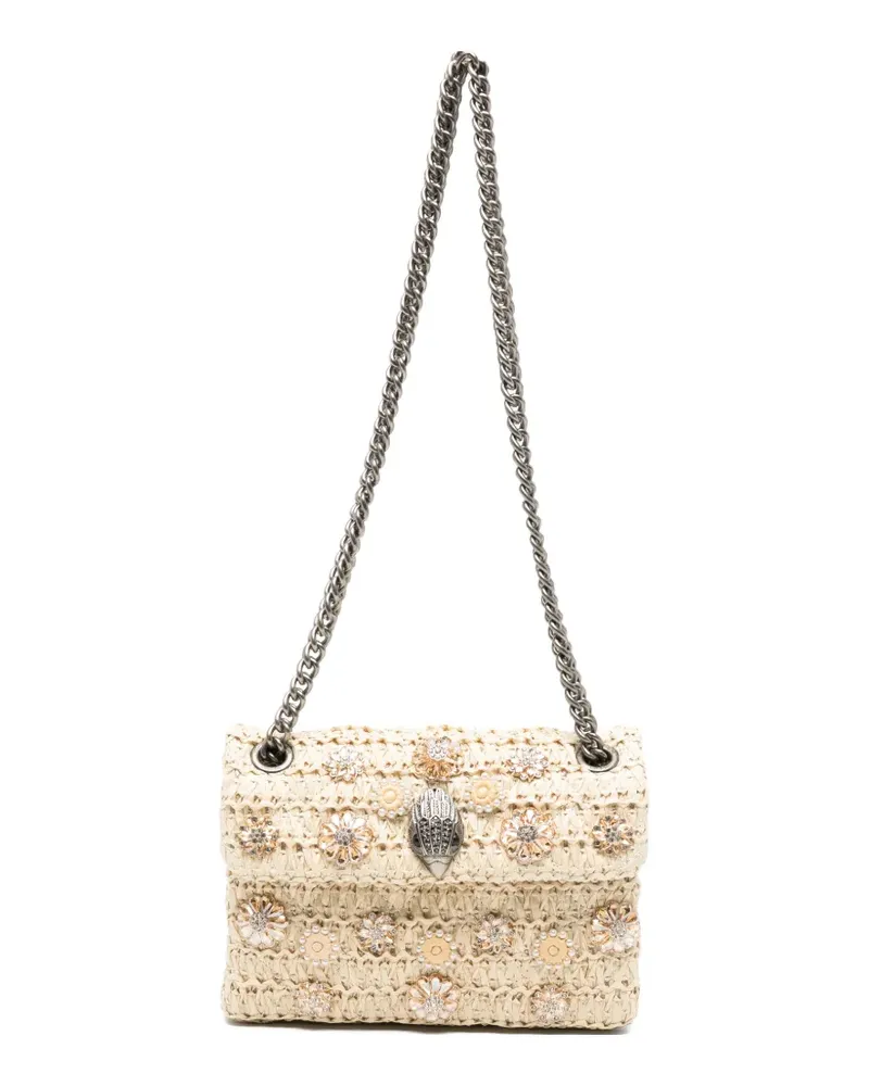 Kurt Geiger floral-embellishment chain cross body bag - Nude Nude