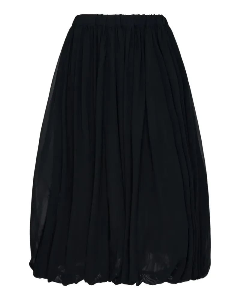 Comme des Garçons Rock mit Ballonsaum - Schwarz Schwarz
