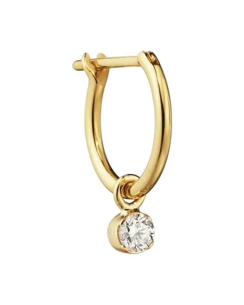 Sophie Bille Brahe 18kt Lily Gelbgoldohrring mit Diamanten Gold