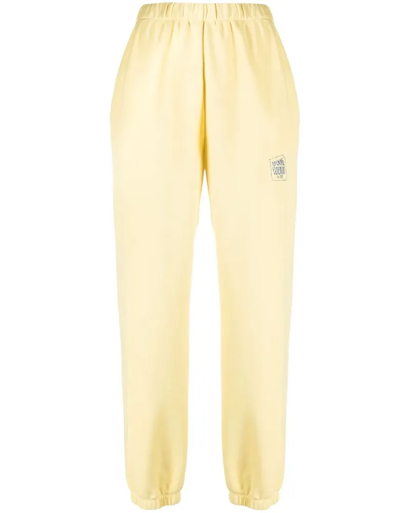 Opening Ceremony Jogginghose mit verzerrtem Logo - Gelb Gelb