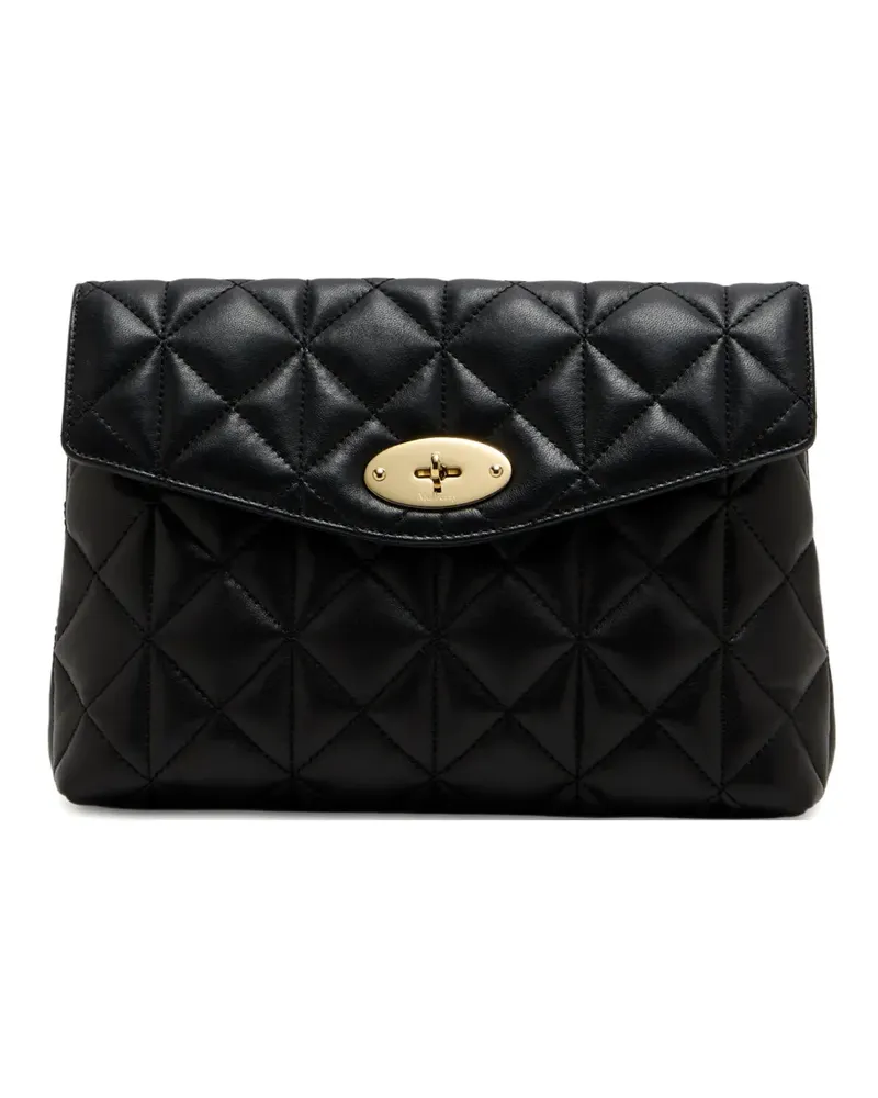 Mulberry Darley quilted turnlock clutch bag - Schwarz Schwarz