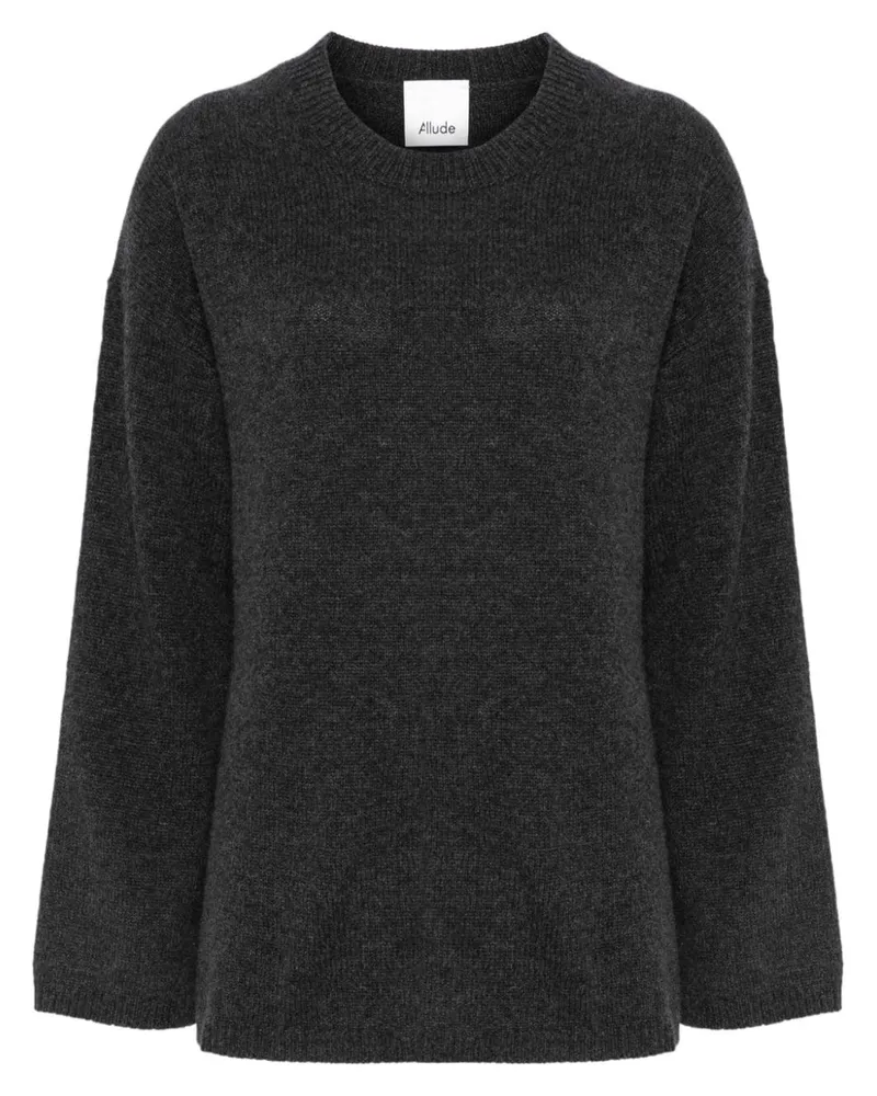 ALLUDE Kaschmirpullover mit rundem Ausschnitt - Grau Grau