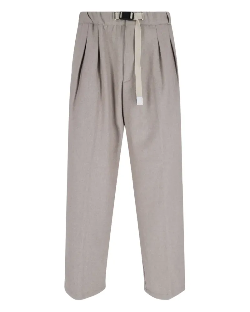PLAN C Plissierte Hose mit Gürtel - Nude Nude