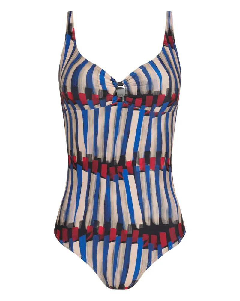 Lygia & Nanny striped printed swimsuit - Blau Blau