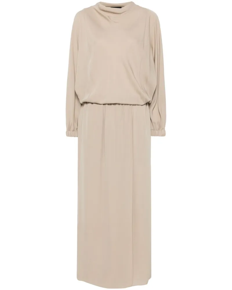 Giorgio Armani Midikleid aus Seide - Nude Nude