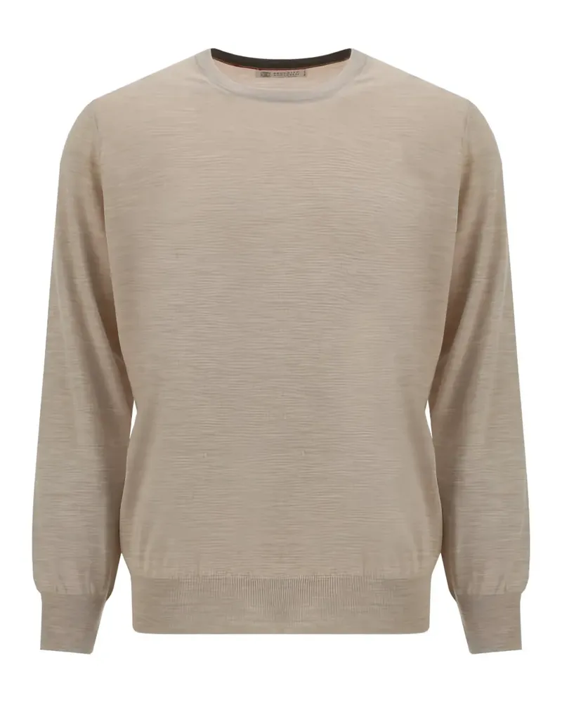 Brunello Cucinelli fine-knit silk-blend knitwear - Nude Nude
