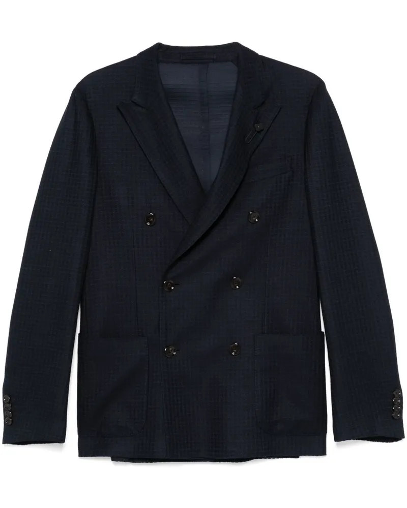 LARDINI Sakko mit Anstecknadel - Blau Blau