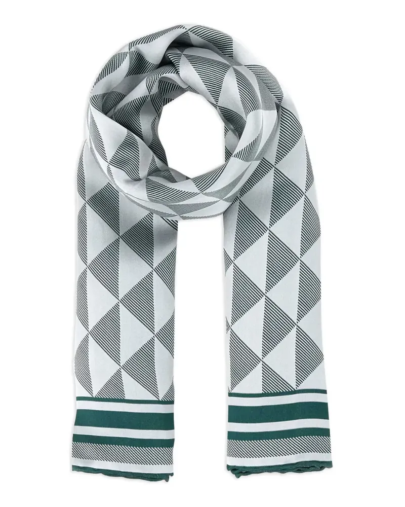 Prada Schal mit geometrischem Muster - Weiß Weiß
