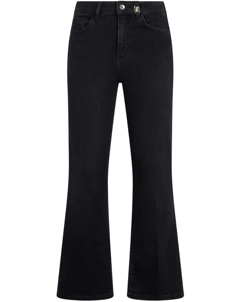 Liu Jo Bootcut-Jeans mit hohem Bund - Schwarz Schwarz
