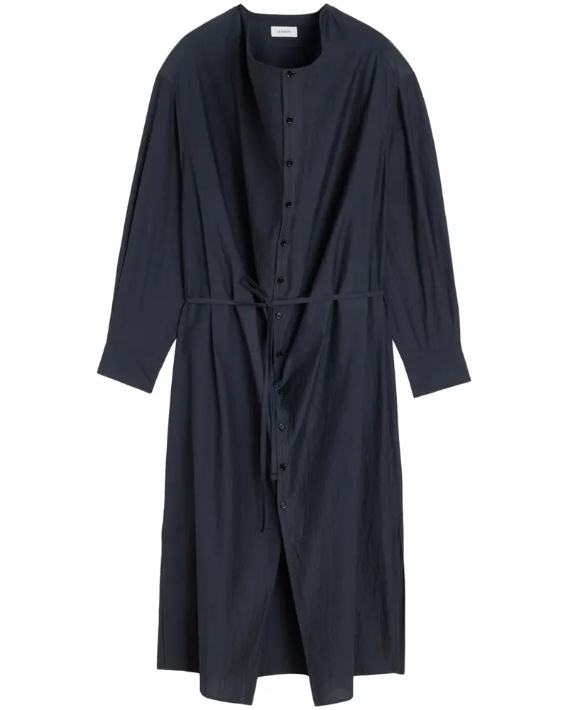 Christophe Lemaire Maxikleid mit Kragen - Grau Grau