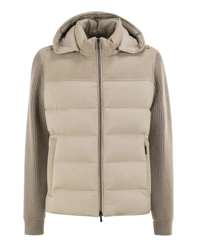 MOORER Allori-LSM quilted jacket - Nude Nude